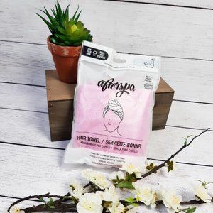 Afterspa Hair Towel Lightweight Hands Free Drying Hair Towel Pink